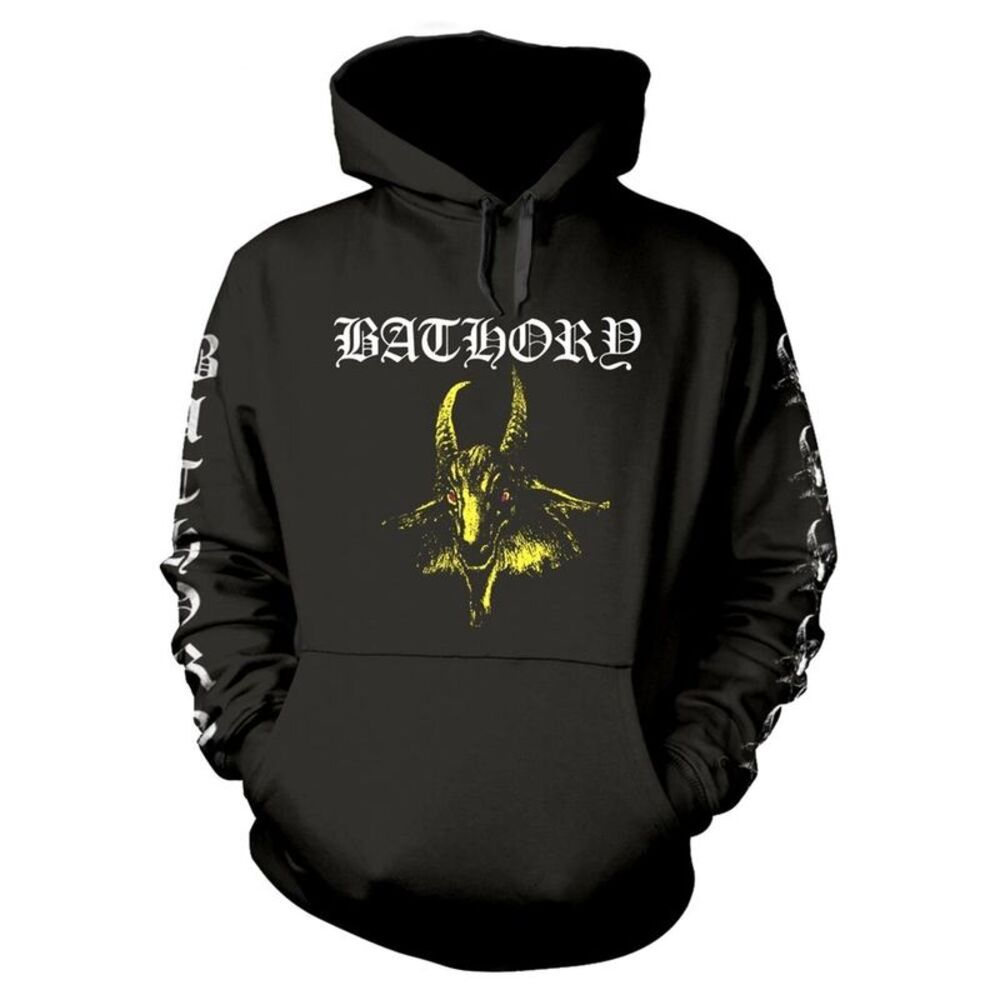 Bathory Unisex Adult Goat Hoodie / Black